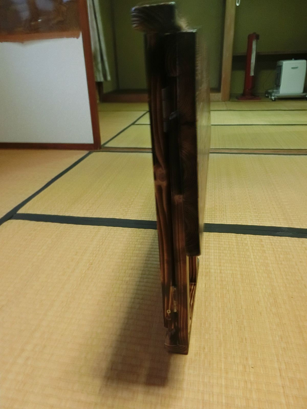 木製レトロ風 折り畳みテーブル（小）