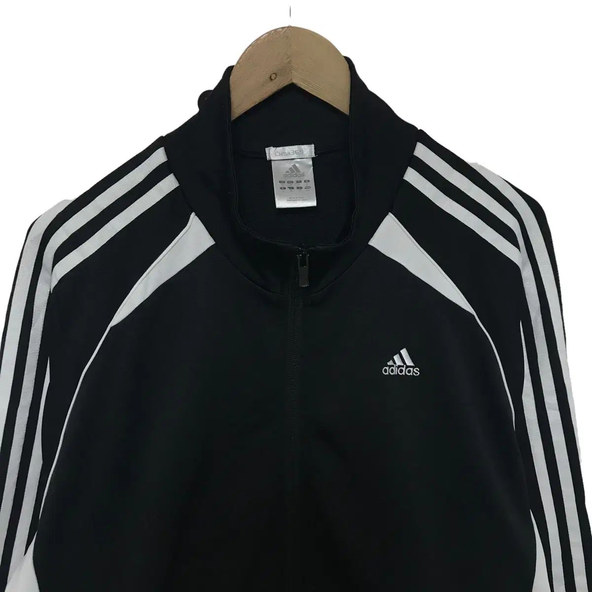 【雷市場（ポンジャン）商品韓国直送】 adidas(アディダス) 白×黒 オーバーフィットトラックトップジャージ