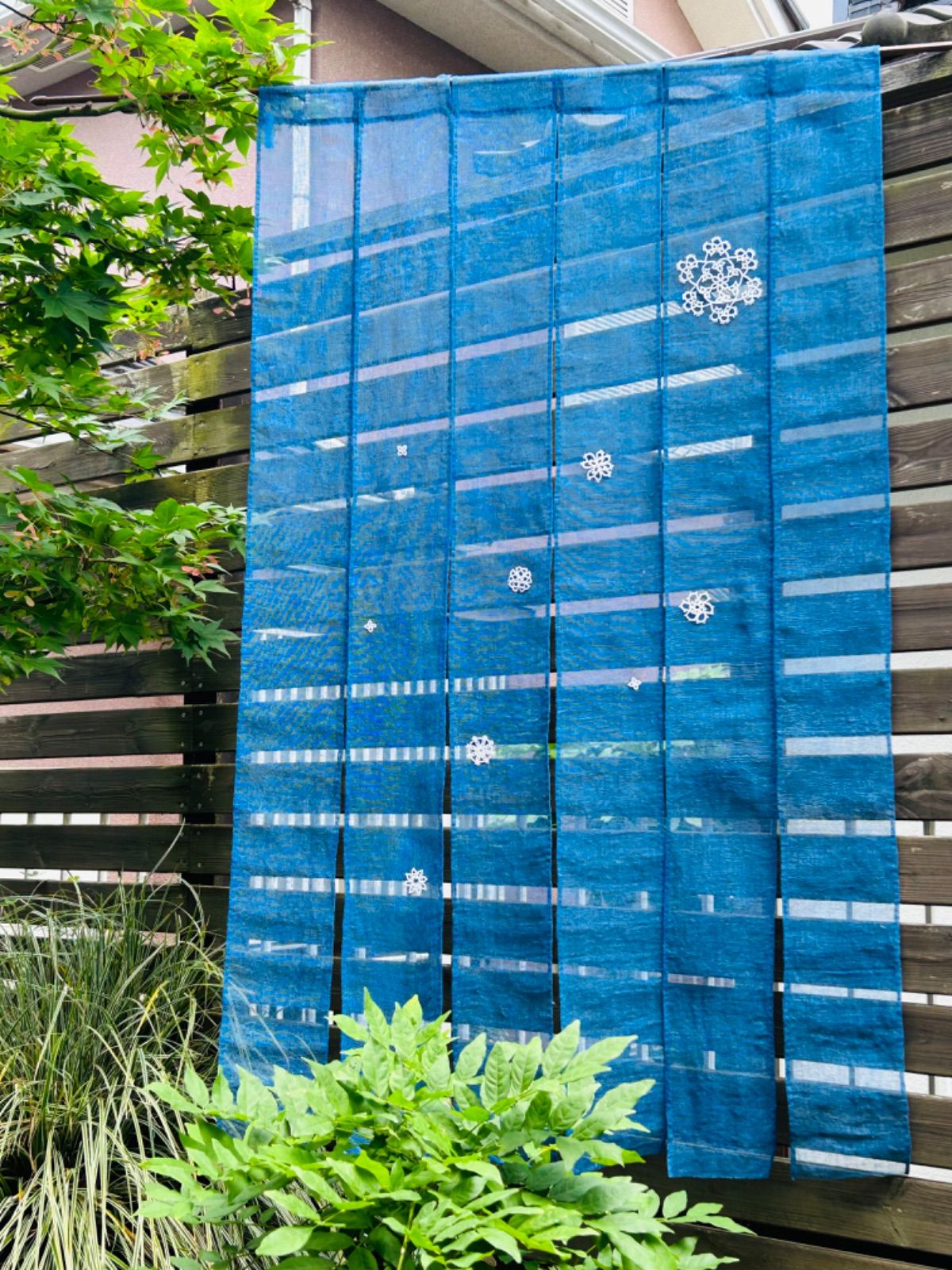 藍染 古布 絣 久留米絣 ポジャギ 藍染 古布 絣 久留米絣 ポジャギ 藍