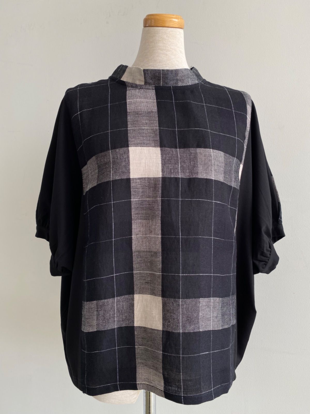 Kelen ワイドシルエットトップス NAON LKL23HBL2006 ブラック