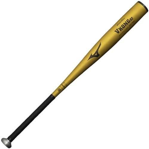 ミズノ(MIZUNO) 野球 硬式用 金属製バット グローバルエリート Vコング02 金属製 83cm 平均900g以上 2024年春新基準対応 1CJMH12283 50ゴールド