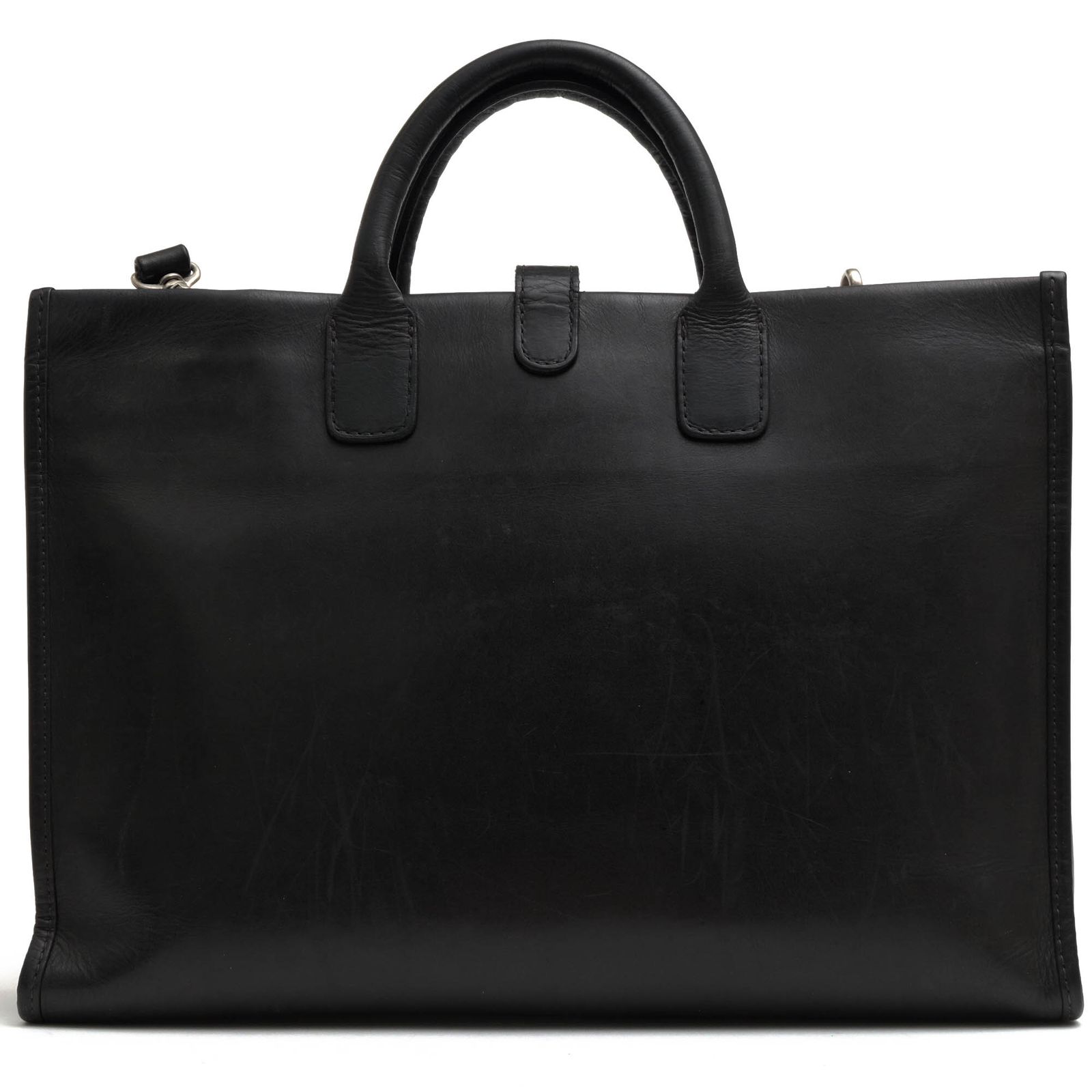 INDEED 本革黒ビジネスバッグ