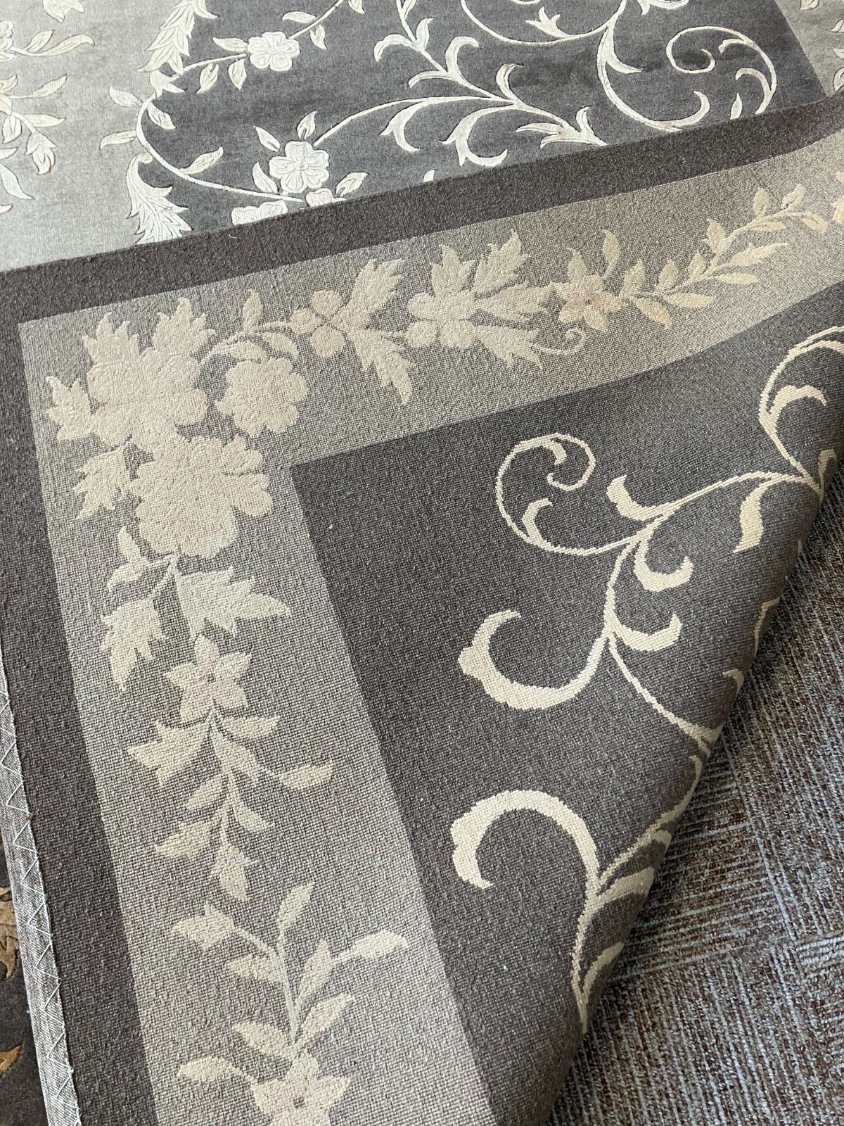 エクセルヒューマン　高級シルク中国美術緞通と玄関マット エクセルヒューマン高級シルク中国美術緞通と玄関マット