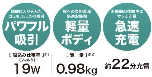 充電式クリーナー コードレス掃除機