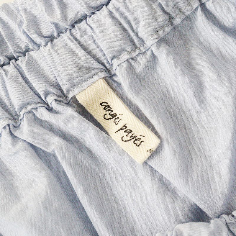 コンジェペイエ アデュートリステス conges payes ADIEU TRISTESSE 綺麗水色ワイド身幅 大人可愛いワンピース 定価3.5万 2024SS コンジェペイエ アデュートリステス conges payes