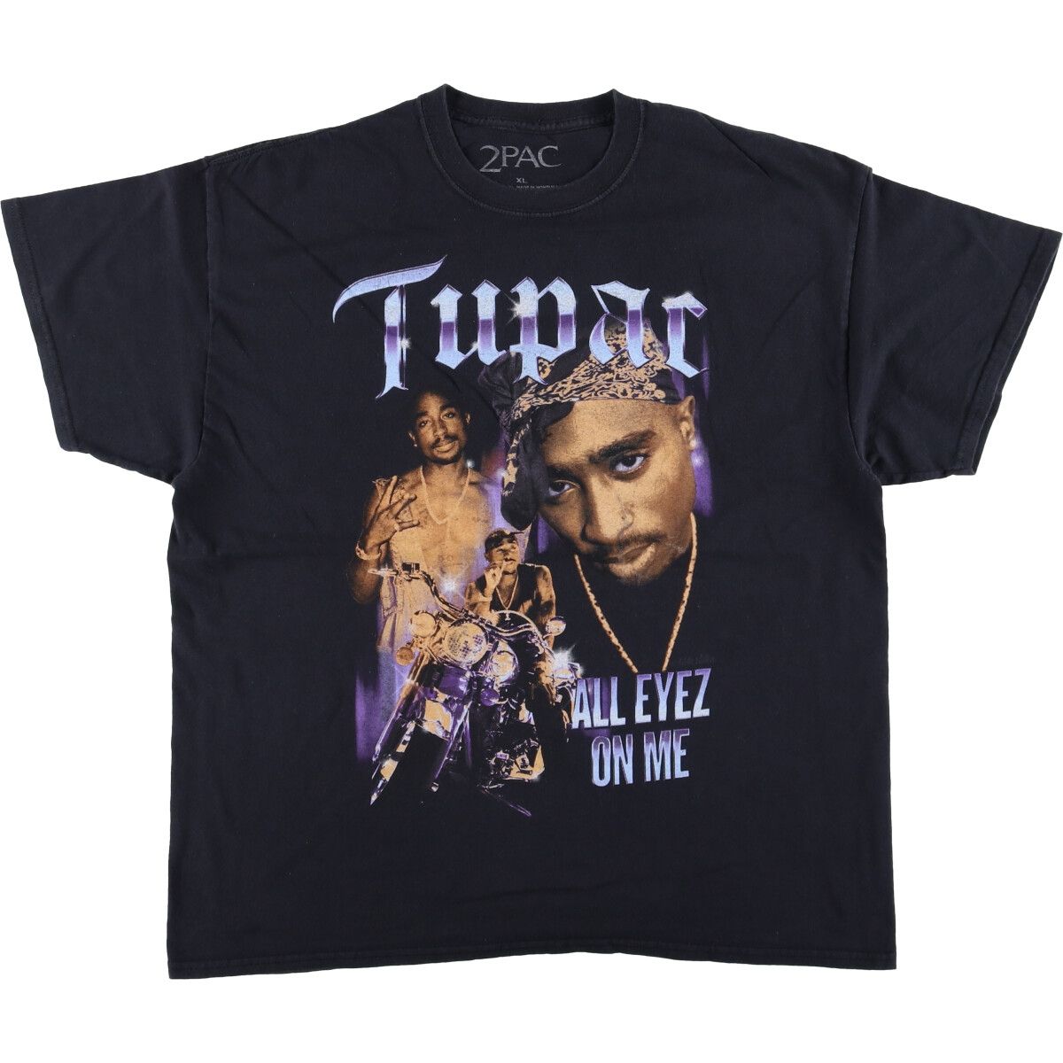 古着 2pac トゥーパック ラップTシャツ ラップT メンズXL相当