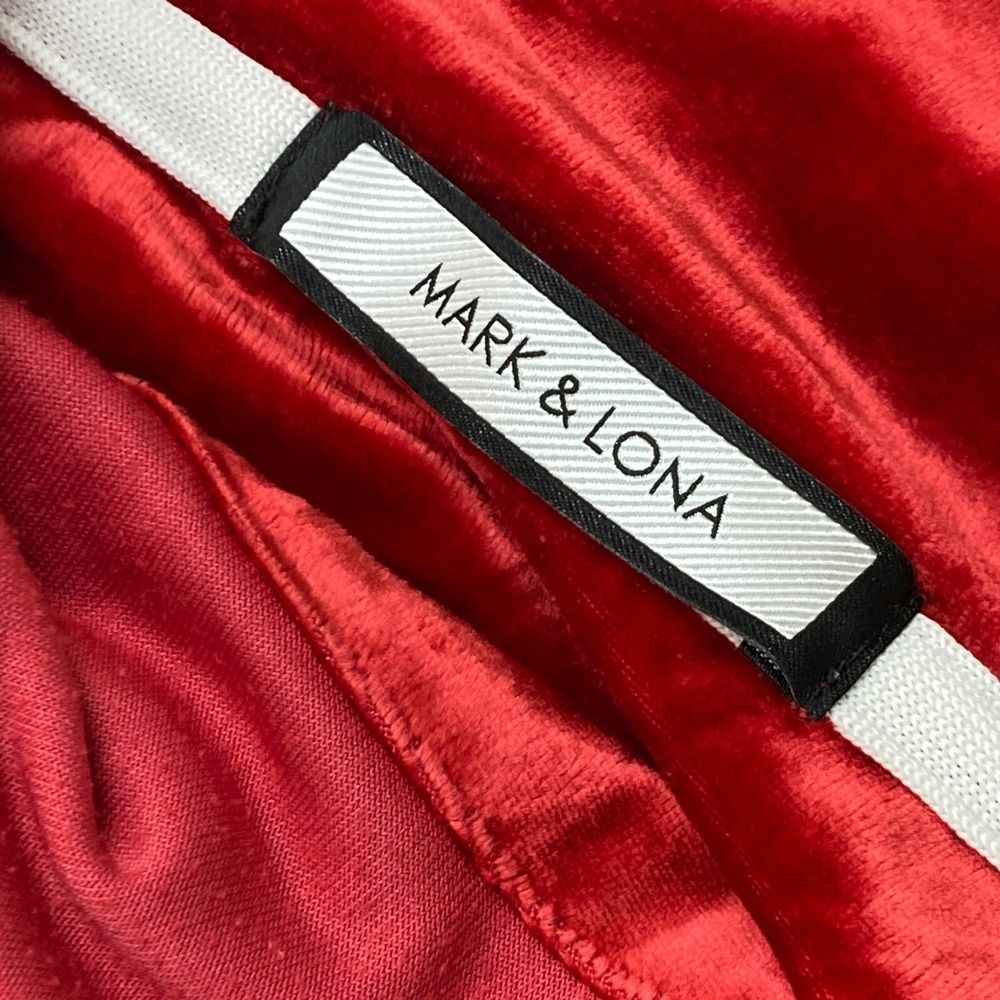 サイズ：48 MARK&LONA マークアンドロナ ベロア地 ハーフジップ 長袖T