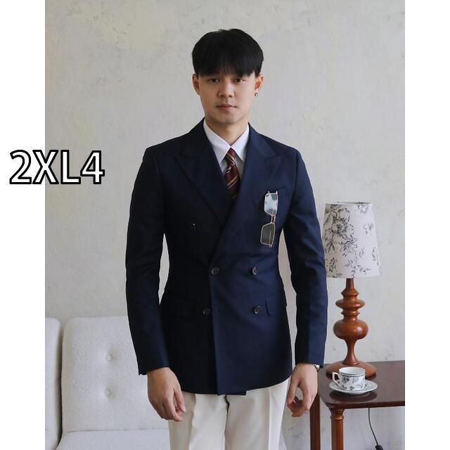 得価，SALE [2XL4]メンズ ファッション 服 用 オシャレ シンプル 大人 かっこいい 大きいサイズ ストリート 紳士服 マルチ カラー ビジネス 通勤ウェア ダブルブレスト レトロ スリム イタリアン 結婚式 その他