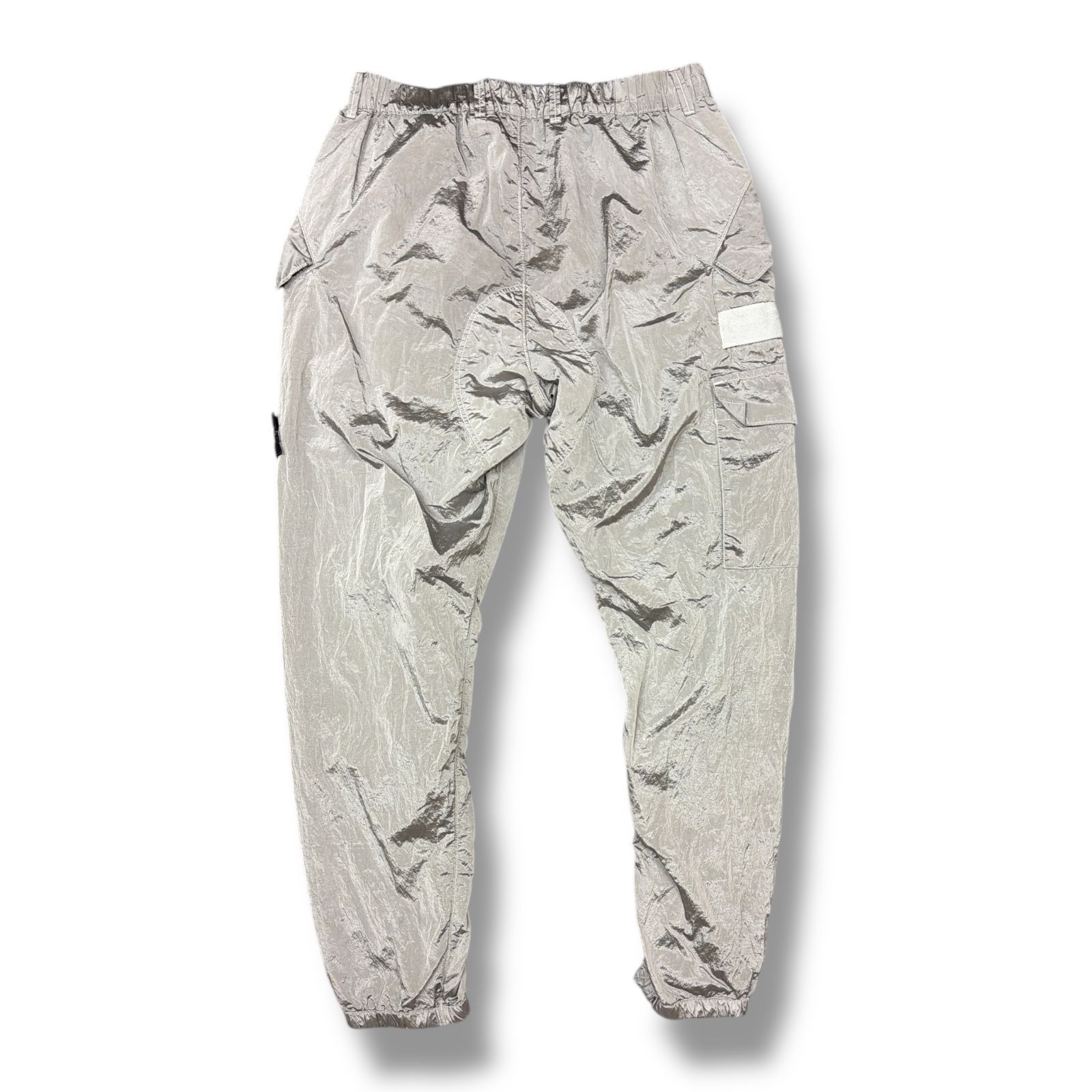 正規 STONE ISLAND 22AW Front Zip Nylon Metal Cargo Pants フロントジップ ナイロンメタル カーゴパンツ イージーパンツ ストーンアイランド 771531619 グレー W34 445M3