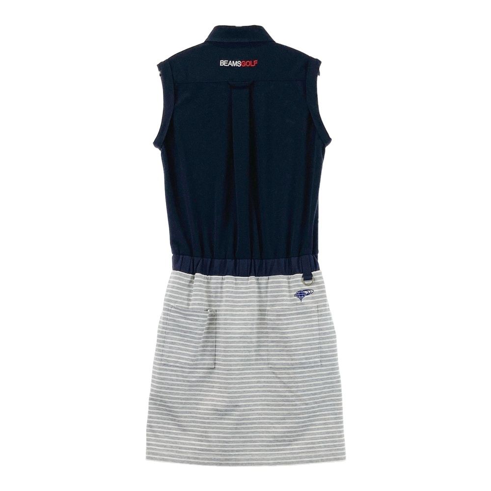 サイズ：M BEAMS GOLF ビームスゴルフ ノースリーブ ポロ ワンピース