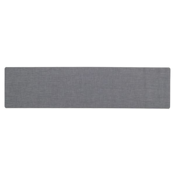 3個セット アール 拭ける テキスタイル風キッチンマット 約45×180cm グレー TK-004