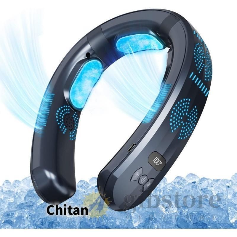 首掛け扇風機 ネッククーラー 6000mah大容量 最強 3つ冷却プレート付