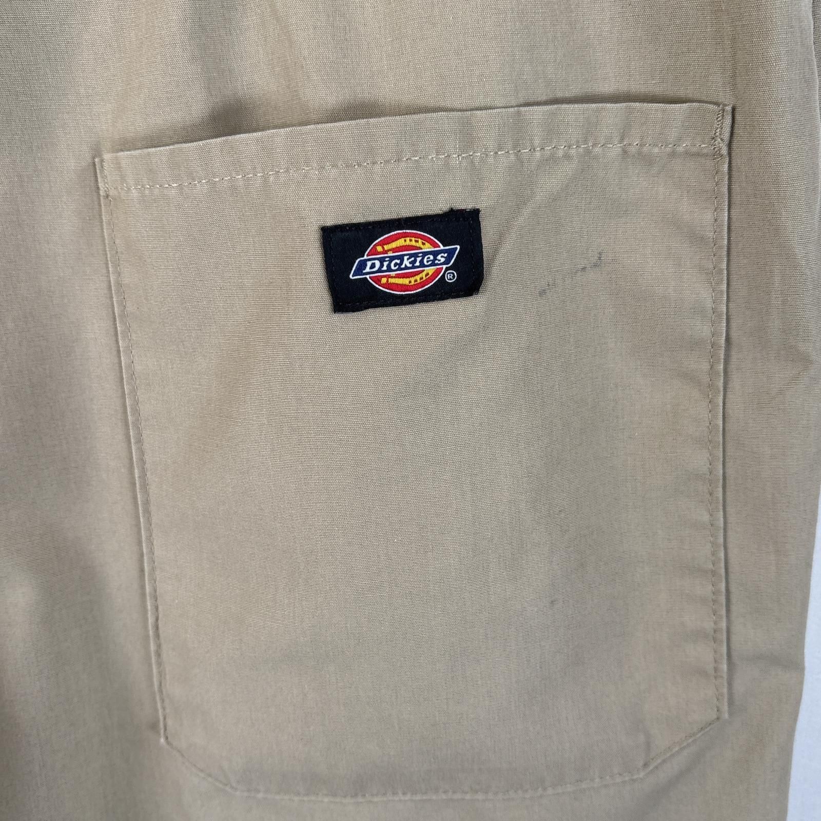 DICKIES ベージュ 半袖 つなぎ 古着 作業着 大きいサイズ 美品 DICKIES ベージュ 半袖 つなぎ 古着 作業着 大きいサイズ 美品