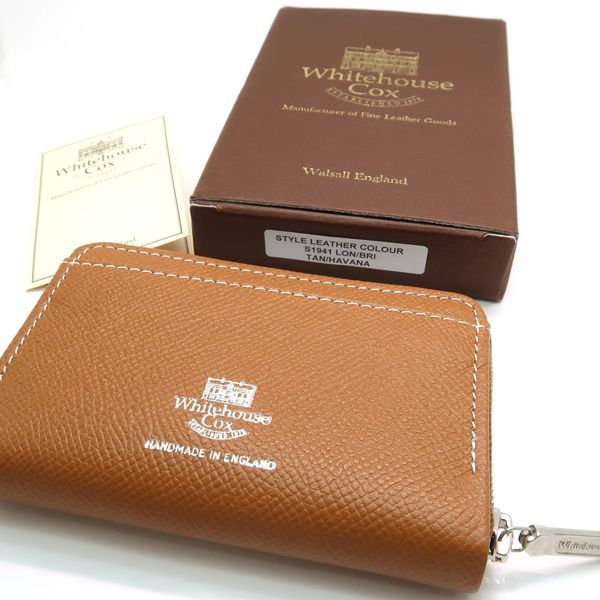 【新品】英国製 ホワイトハウスコックス コインケース ハバナ Whitehouse Cox ホワイトハウスコックス WHITEHOUSE COX メンズ