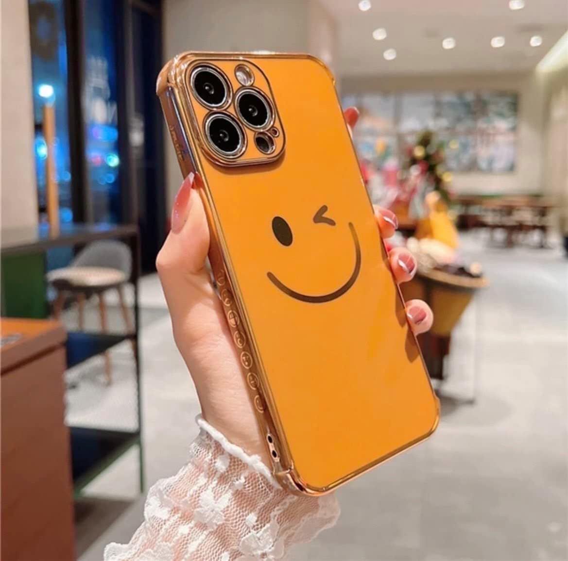 【特別セール】u003eiPhone11 ミントグリーンu003c iPhone11ケース smile ツヤ スマイル ゴールドメッキ スマホケース 可愛い TPUケース ソフト ケース おしゃれ 韓国 ファッション 海外 韓流 オルチャ