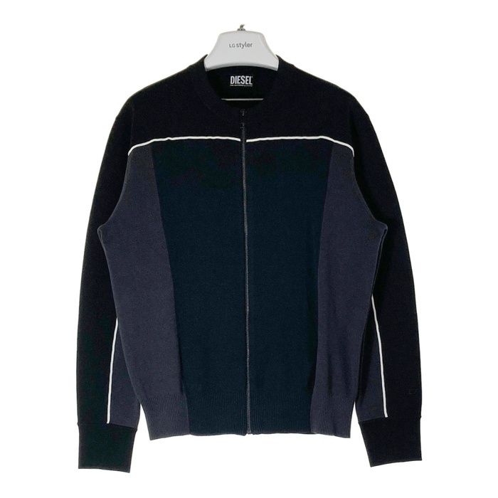 DIESEL ディーゼル A08007 K-WICHITA ZIP COD ニット ジップジャケット ブラック sizeXS