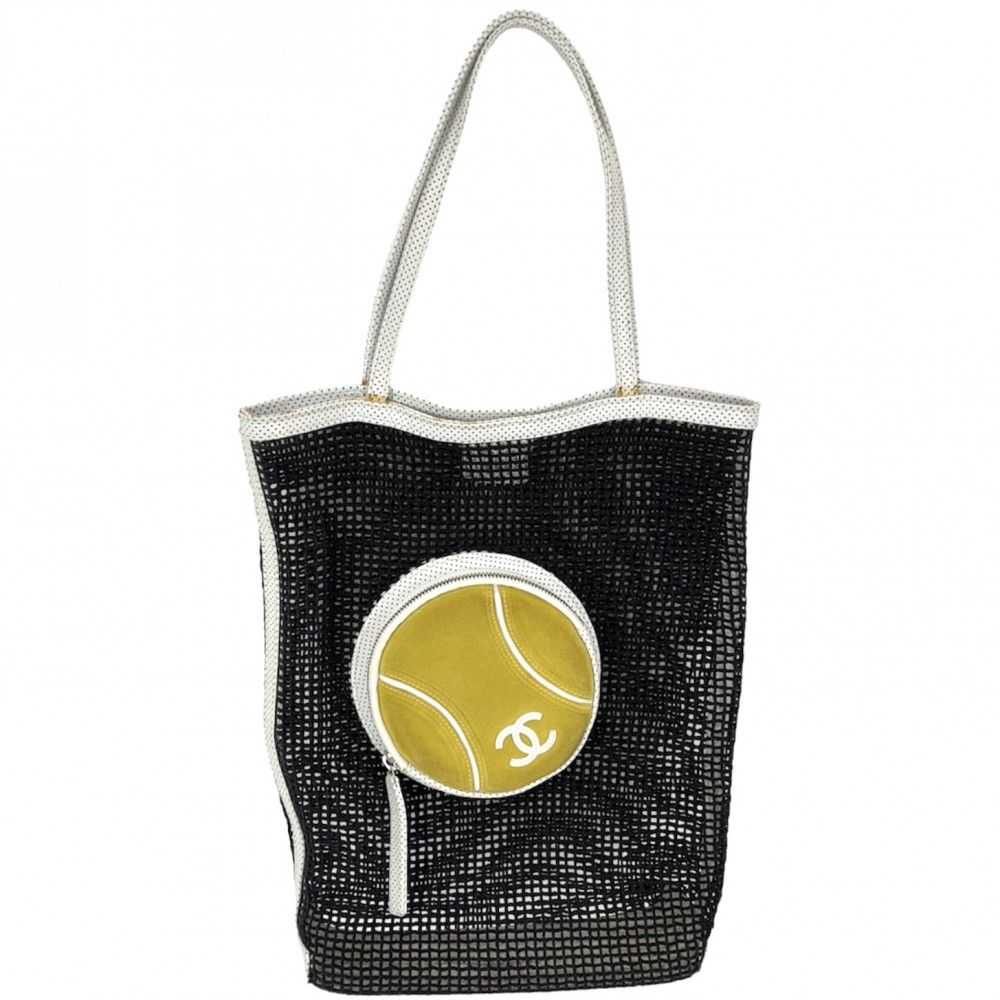 CHANEL シャネル　トートバッグ　メッシュ　スポーツライン　テニス CHANEL シャネルトートバッグメッシュスポーツラインテニス
