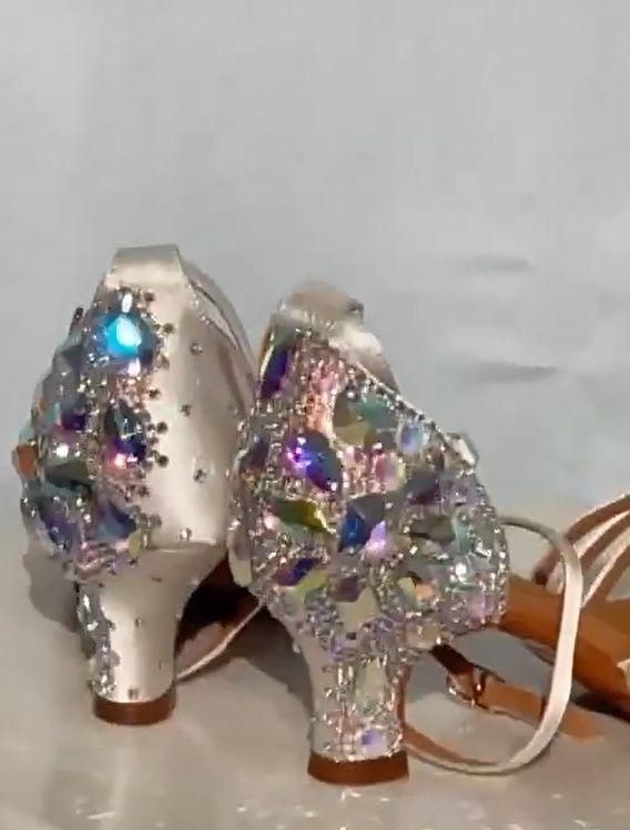 社交ダンス ラテン シューズ サンダル 22.5～25.0? オーダーメイド