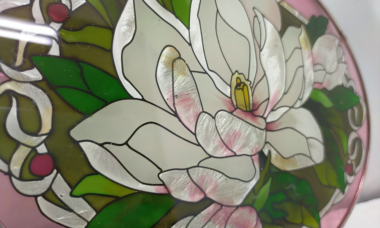 ジョンベーカー*ハンドペイント ステンドグラス調アートガラスパネル