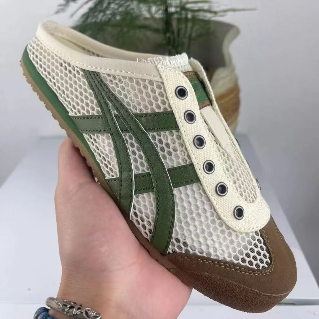 Onitsuka Tiger オニツカタイガー ミュール MEXICO 66 SABOT メキシコ 66 サボットBEIGE GREEN - メルカリ