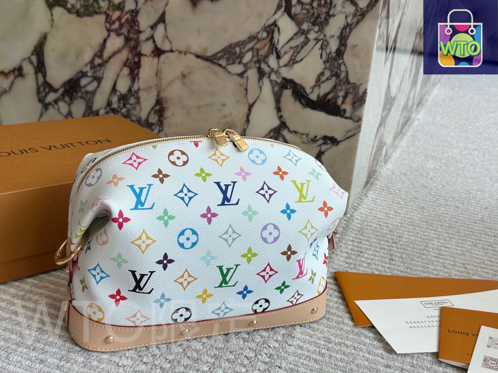 今日特価】Louis Vuitton ルイ・ヴィトン 化粧ポーチ ダブル