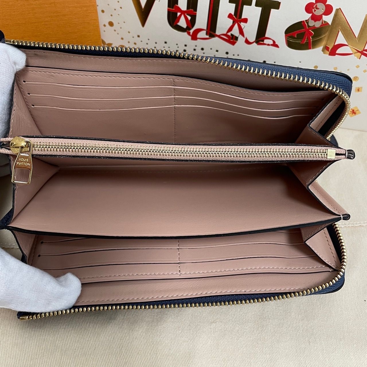 使用わずか】ルイヴィトン ポルトフォイユ・コメット L字ジッピー 長  