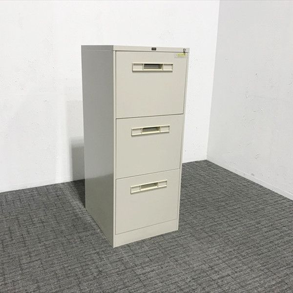 ファイリングキャビネット 3段 ファイルマスター A3対応 内田洋行 ウチダ ペールグレイ