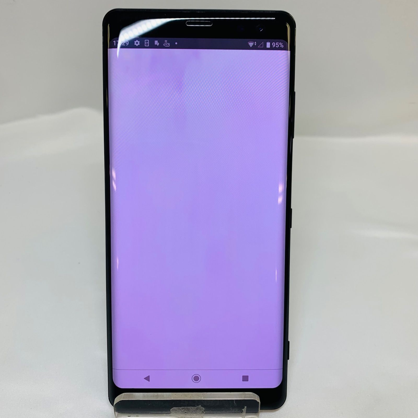 1円 au Sony Xperia XZ3 SOV39 ボルドーレッド SIMロック解除済