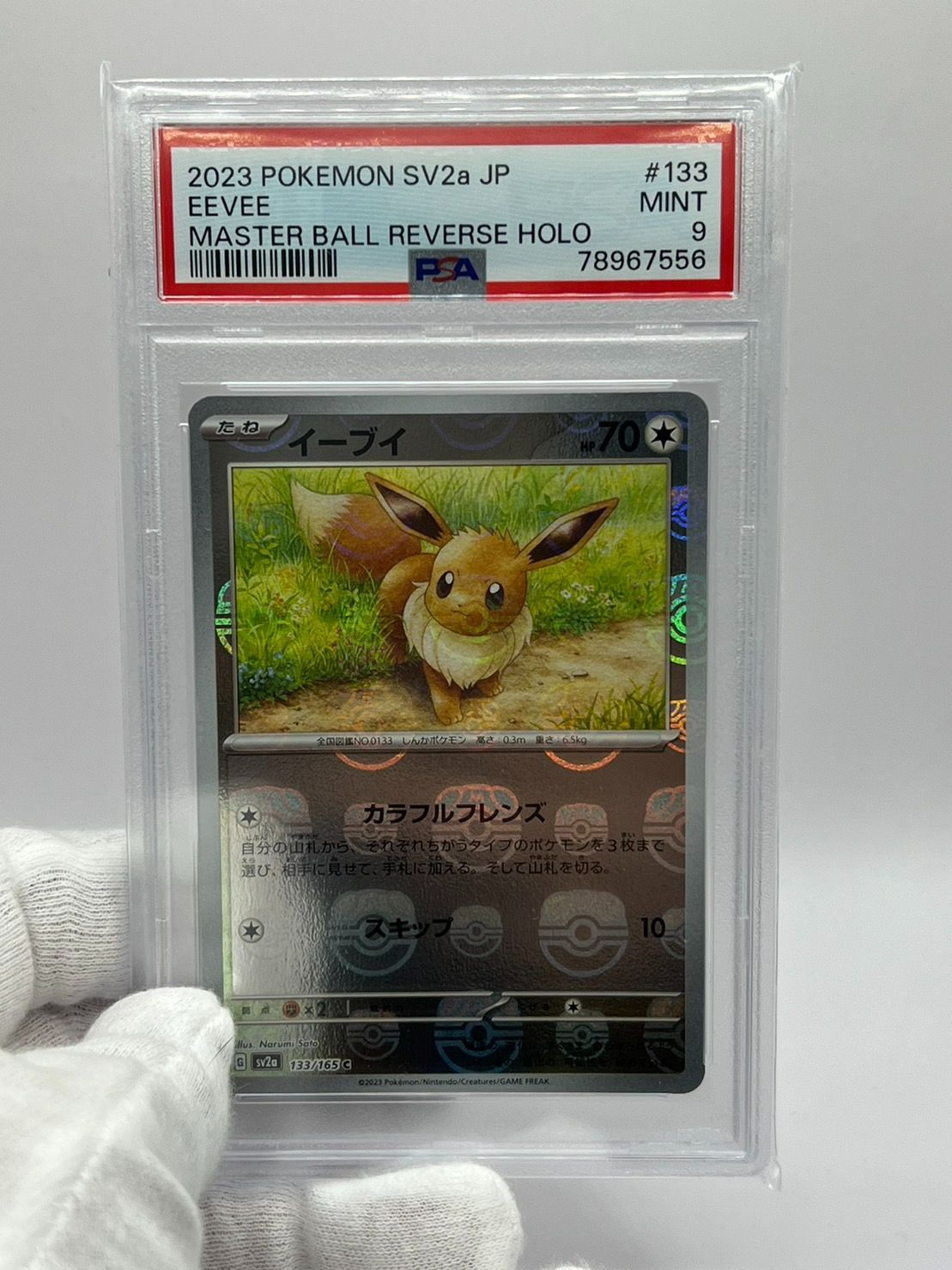 ポケモン - イーブイ マスターボールミラー PSA10 [SV2a 133/165] イーブイ 133/165 ミラー/マスターボール - 【トレカ侍
