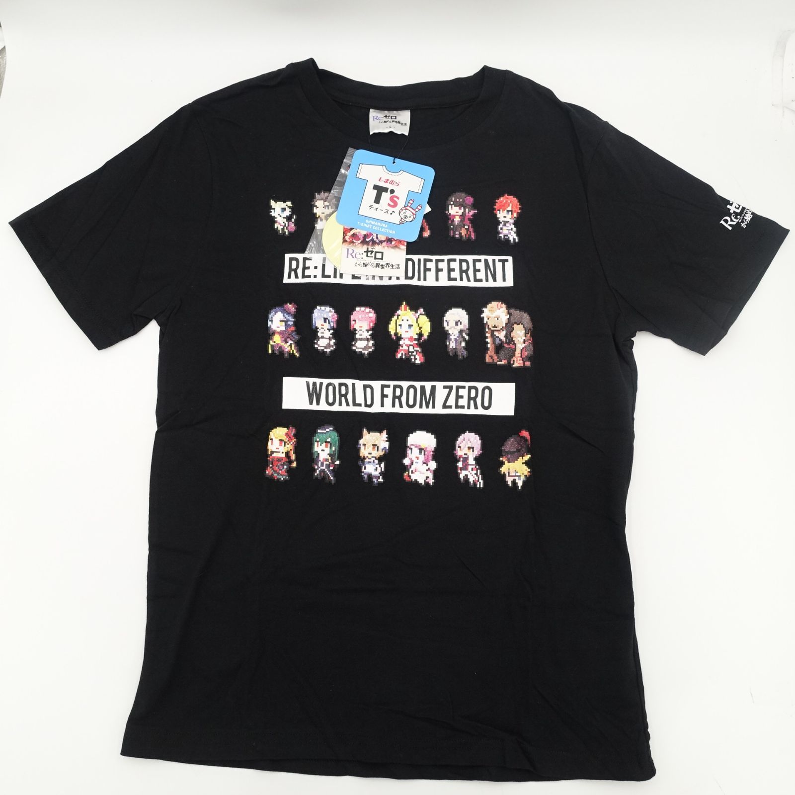 1SALE【Re:ゼロから始める異世界生活】【Tシャツ】 鬼がかってますね フォト Tシャツ [Re:ゼロから始める異世界生活