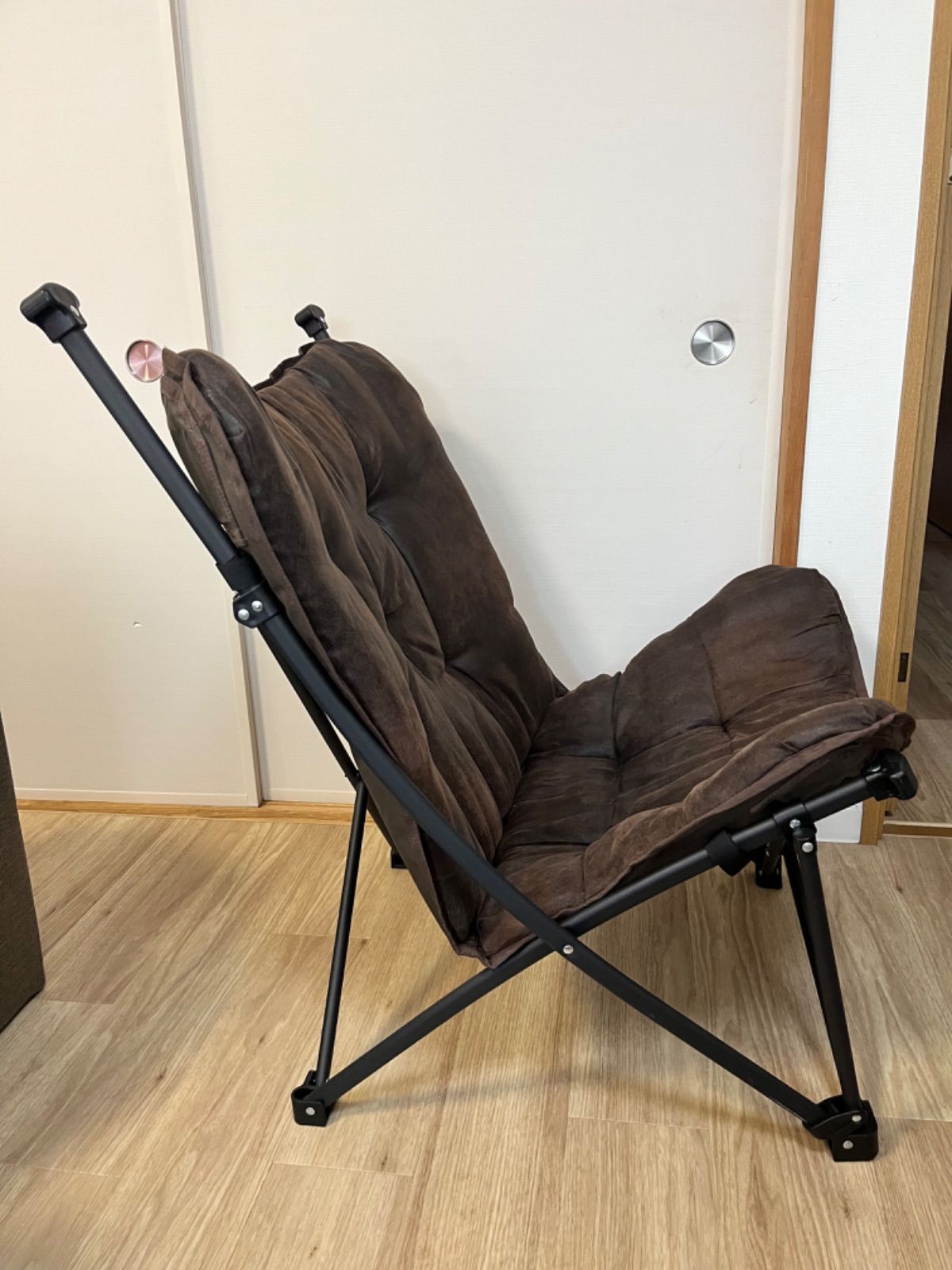 【美品】NITOR Iニトリ バタフライチェア 折りたたみ ヴィンテージ調 新品 ニトリヴィンテージ風洗える＆はっ水 バタフライチェア