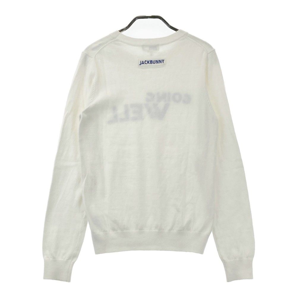 JACK BUNNY ジャックバニー カシミヤ混 ニット セーター ホワイト 4