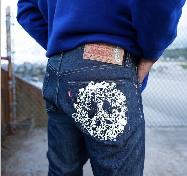 DENIM TEARS × Levi's 501DT Mono Cotton Wreath Jean デニム DENIM TEARS × Levi's 501DT Mono Cotton Wreath Jean デニム