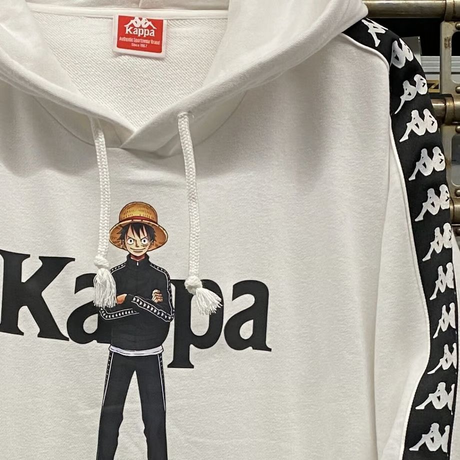 新品 KAPPA ONEPIECE ルフィ プルオーバー パーカー ベージュ L