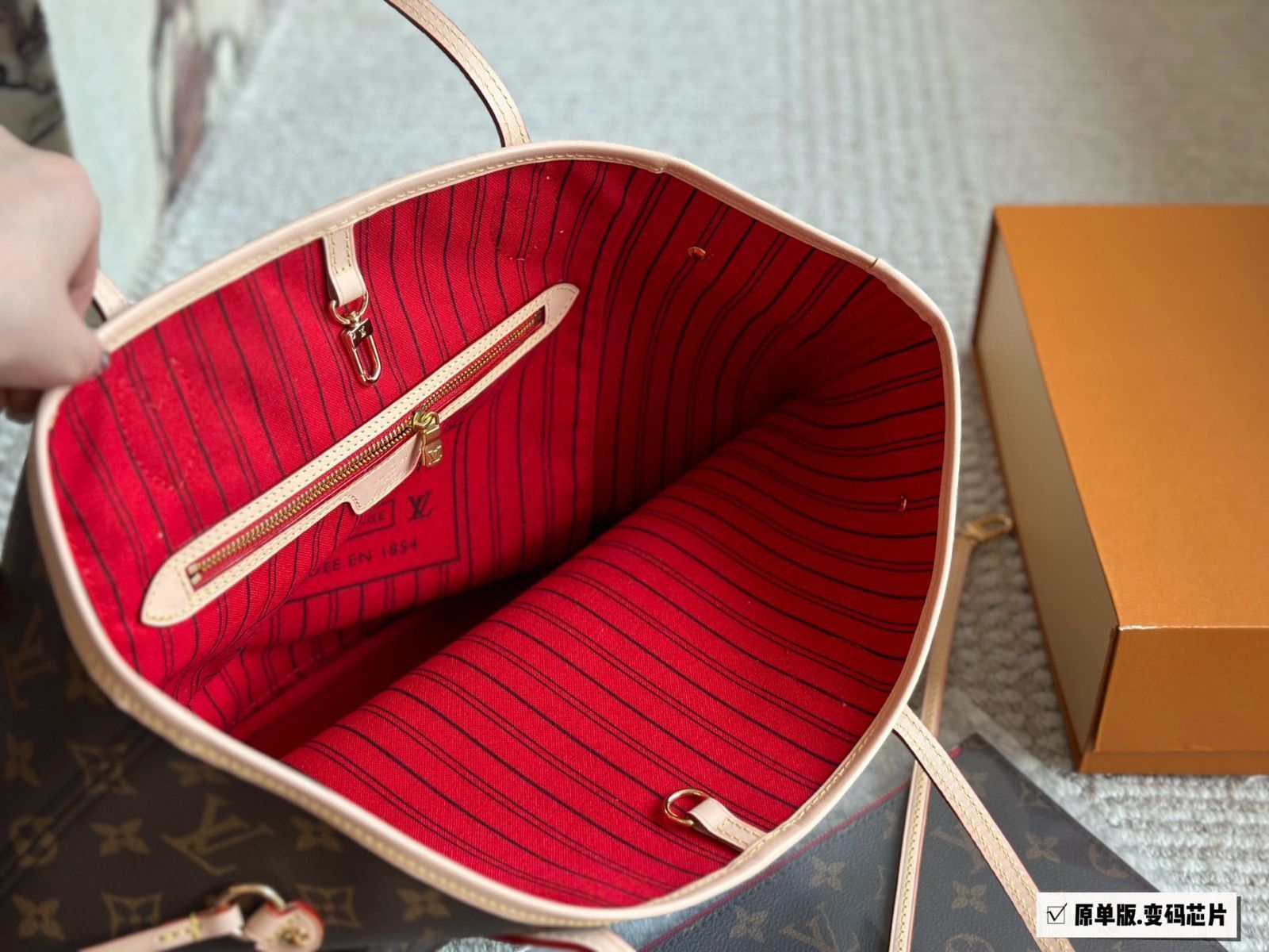 今日特価】LV Neverfull Shopper White Check Pink Lining（ルイ