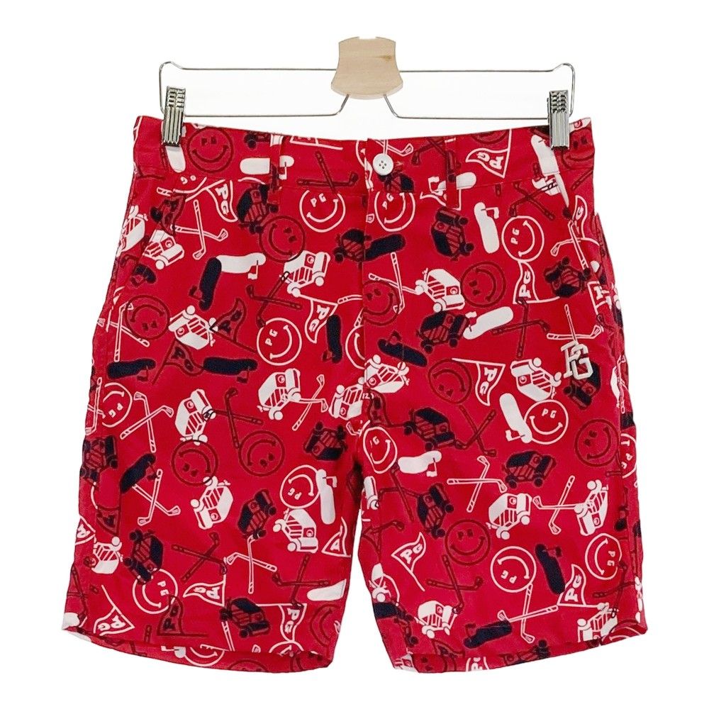 新品 パーリーゲイツ ハーフパンツ チェック柄 赤黒 Lサイズ（5） 新品 パーリーゲイツ ハーフパンツ チェック柄 赤黒 Lサイズ（5