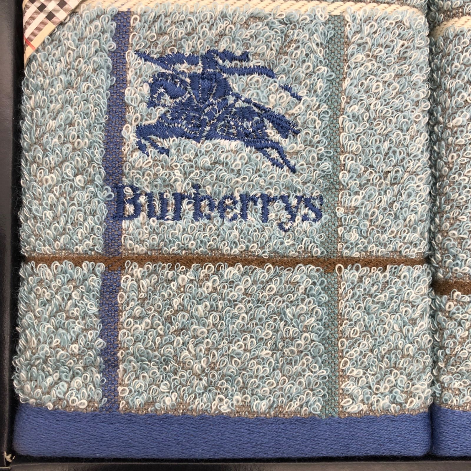A0712-1-3 未使用 Burberrys バーバリー フェースタオル