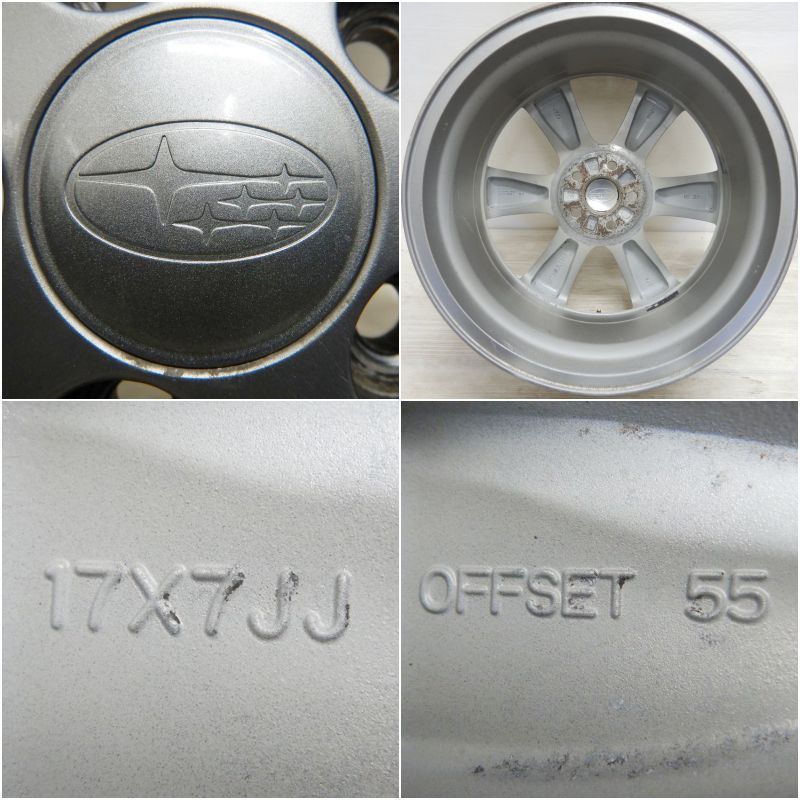 中古 17 アルミ スバル レガシィ 純正 4本セット XV インプレッサ