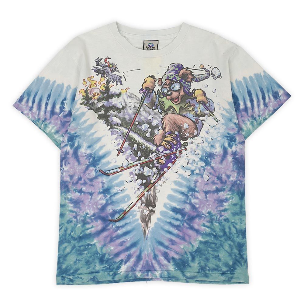 グレイトフルデッド Grateful Dead 90s 90年代 バンドTシャツ LIQUID BLUE リキッドブルー MADE IN USA  アメリカ製 スキー SKI シングルステッチ ヴィンテージ ビンテージ 古着 ブルー系 タイダイ染め M【中古】 - メルカリ