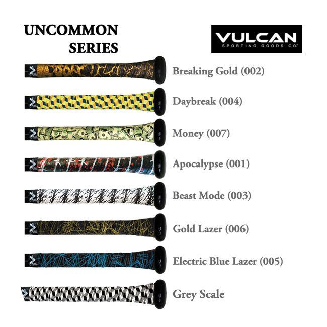 【厚さ 1.00mm】 VULCAN(バルカン) UNCOMMON SERIES バット用 グリップテープ 野球 ベースボール バットアクセサリー　1本入 【メール便発送】