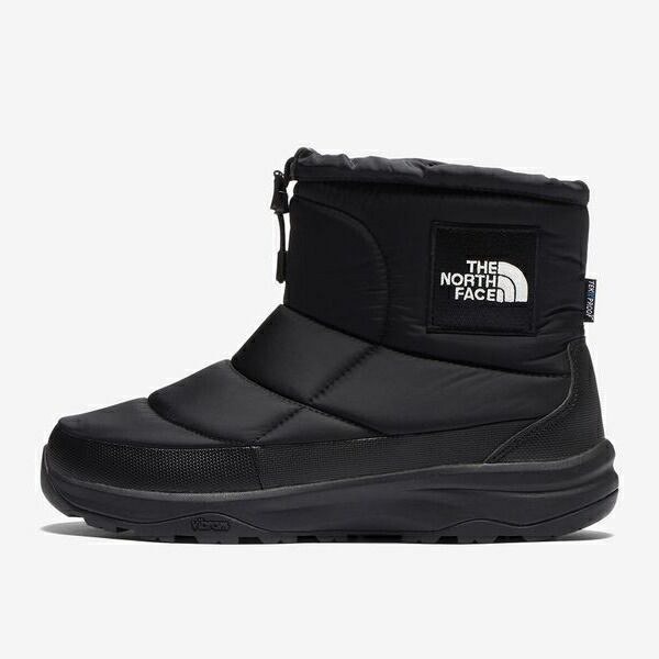 THE NORTH FACE ザノースフェイス ウィンターシューズ ブーツ Nuptse Bootie WP Logo Short ヌプシブーティウォータープルーフロゴショート TNFブラック×TNFホワイト 8.0 26.0cm