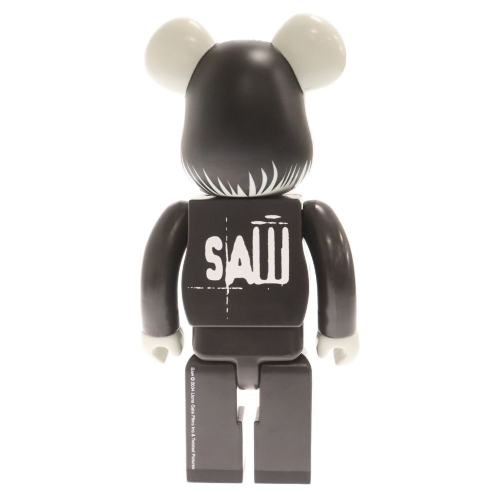 MEDICOM TOY - MEDICOM TOY メディコムトイ BE@RBRICK SAW DOLL GLOW IN THE DARK VER. ベアブリック ソードール グロウインザダークバージョン 400% ブラック/グレー MEDICOM TOY (メディコムトイ) BE@RBRICK SAW DOLL GLOW IN THE