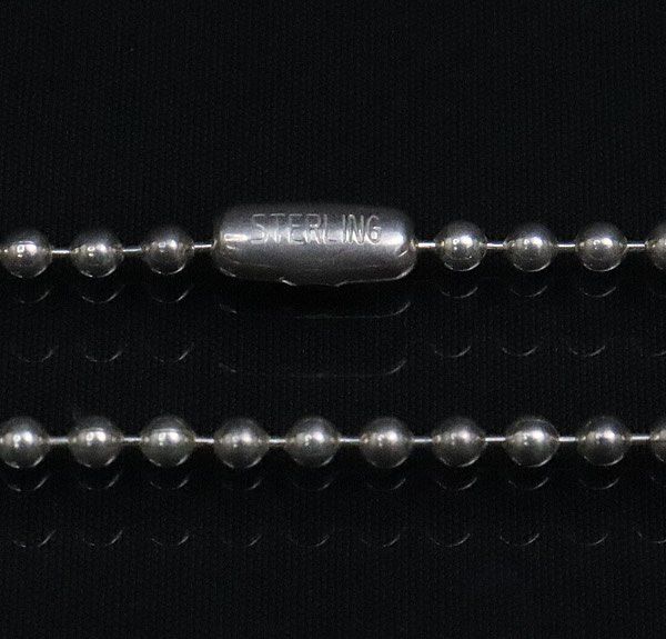 クロムハーツシルバー ボールチェーン ネックレス 76cm CHROME HEARTS