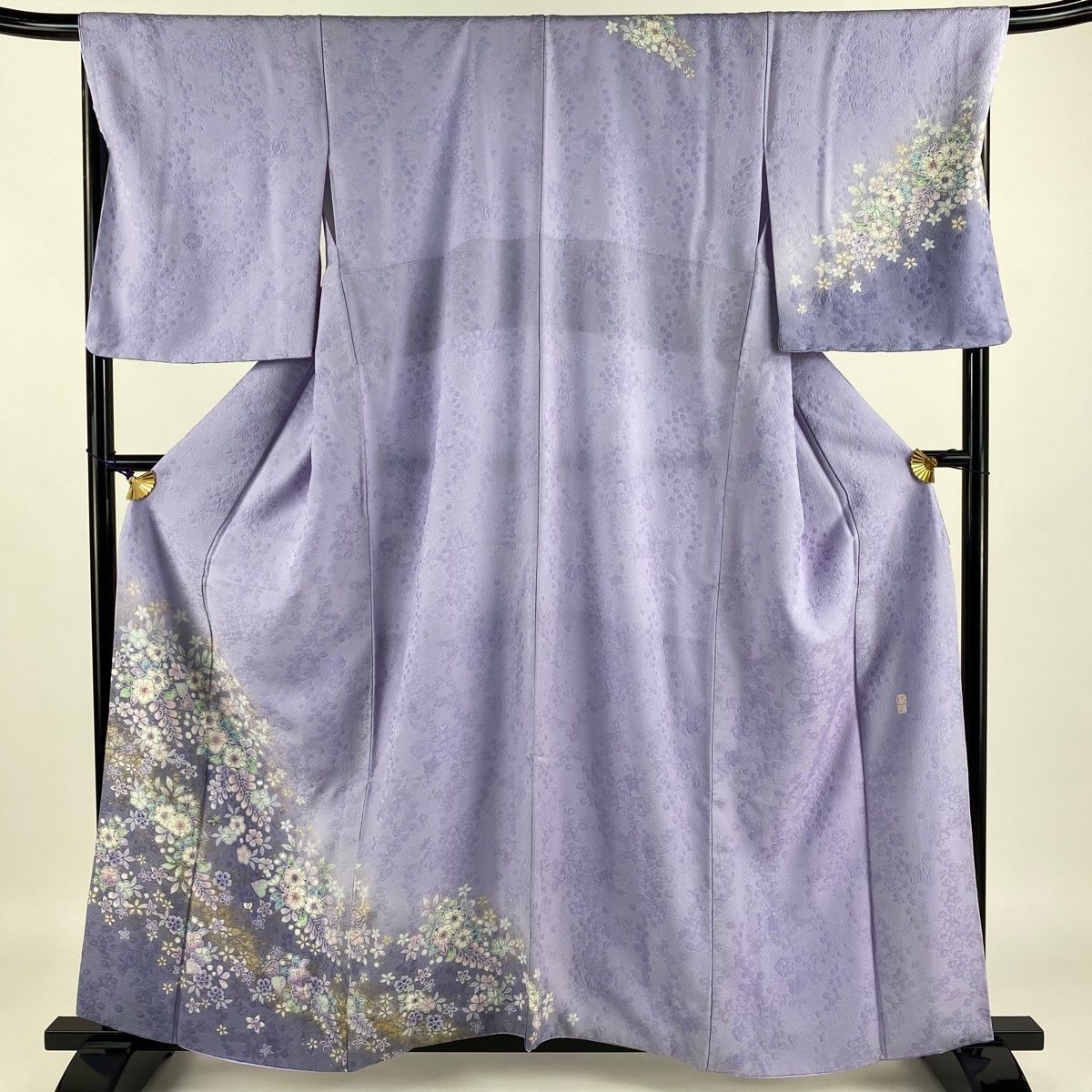 振袖 名品 やまと 枝垂桜 蝶 金銀彩 染分け 紫「H096」 日本全国送料無料商品 | 特集 | 振袖 名品 やまと 枝垂桜 蝶