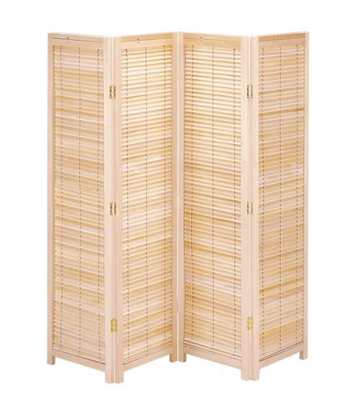 ルーバー式4連衝立 パーテーション スクリーン 間仕切り（82