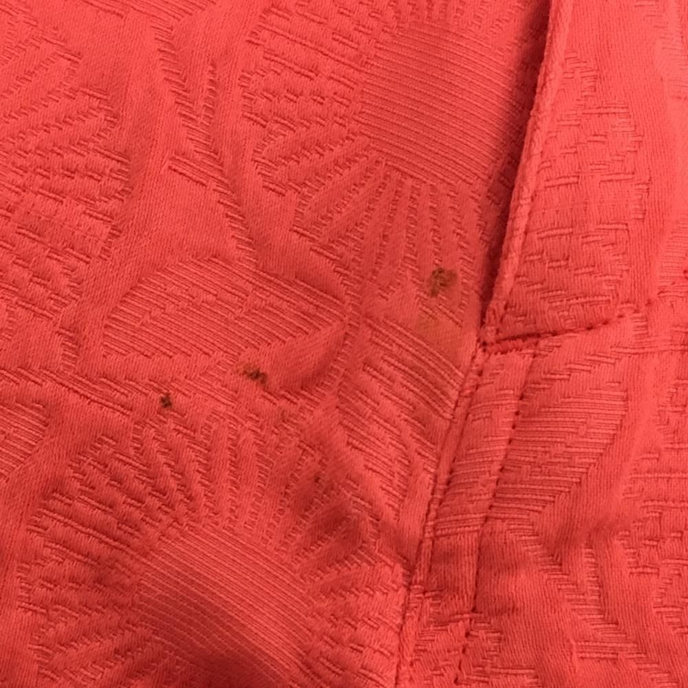 ひまわり☆美品⭐︎マスターバニーエディション⭐︎パンツ マスターバニー パンツ レッド系 ひまわり柄織生地 レディース 2(L