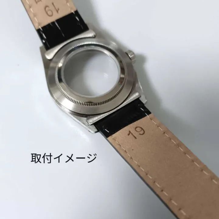 19mm 腕時計 革ベルト用 社外品 フラッシュフィット マット×ポリッシュ 中央光沢 すき間 【対応】ROLEX ロレックス オイスター等 -  メルカリ