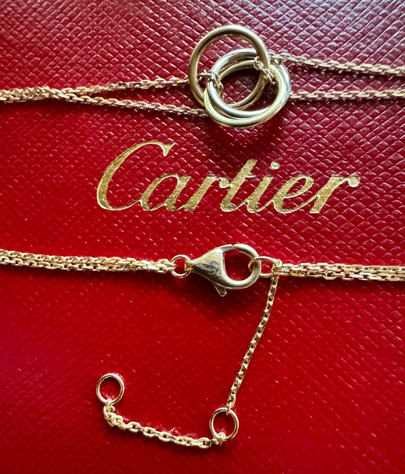 新品磨き済◇ギャランティ箱付き◇Cartier◇スイートトリニティ