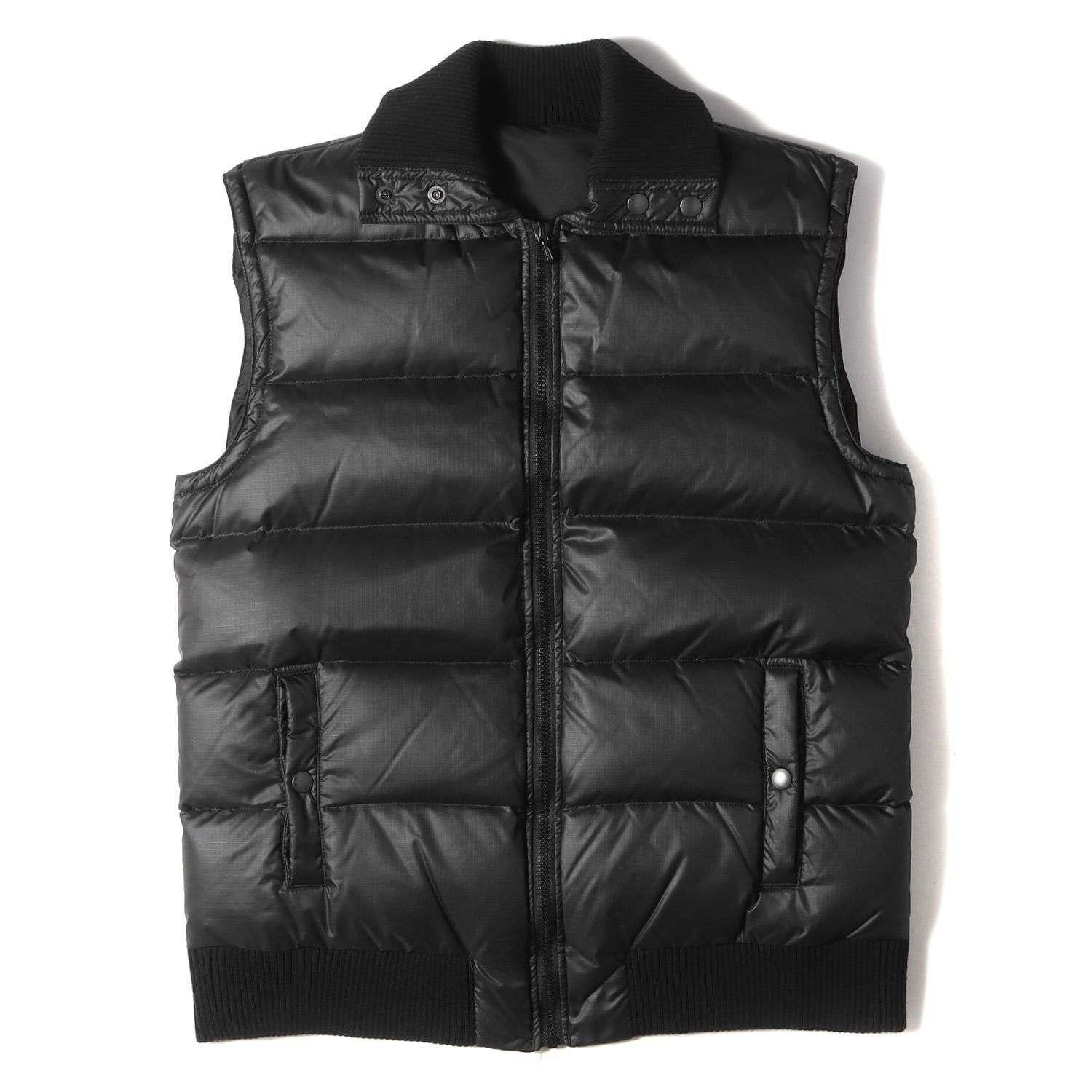 ナンバーナイン ギブ期 リップストップ ダウンベスト 04AW ブラック 4