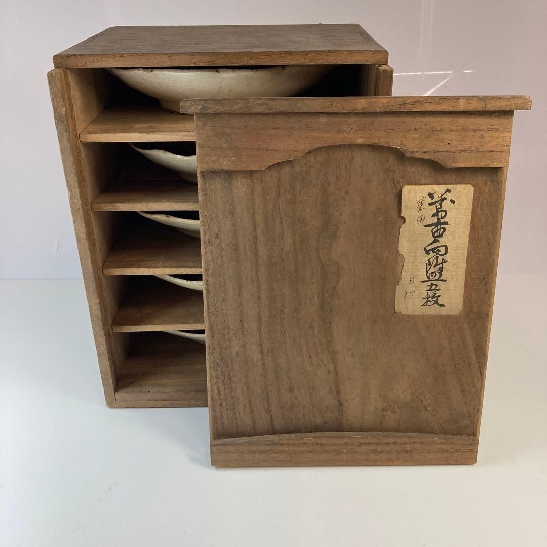 江戸初期　粟田焼　向付5客　幅16.6㎝　本Y5-0515☆トサカオ 江戸初期 粟田焼 向付5客 幅16.6㎝ 本Y5-0515☆トサカオ - メルカリ